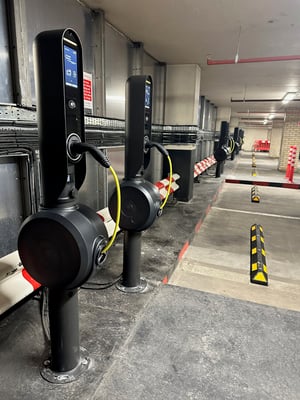 City of London Carpark Qwello Charge Point